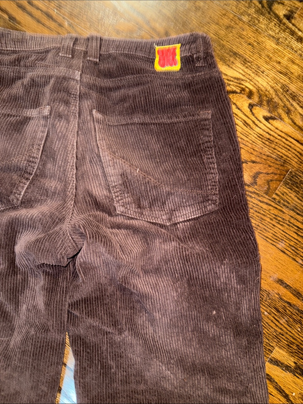 Empyre Loose Fit SK8 Corduroy Pants Java Brown Baggy Skater Size 28